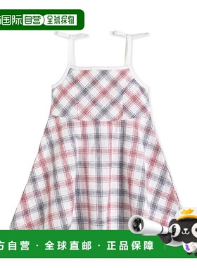 自营 hope & henryHope&Henry Plaid太阳裙-蓝色 美国奥莱直发