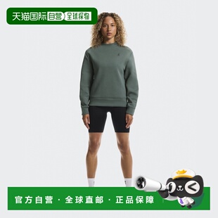自营欧洲直邮ON昂跑 Focus系列女士橄榄绿卫衣圆领上衣透气棉质