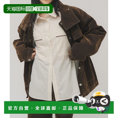 日本直邮KBF 女装 宽松条纹衬衫 半透明设计感 KB261302035120