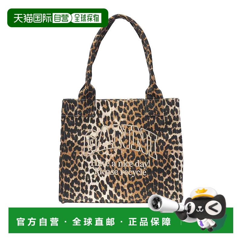 1h可退 香港直邮GANNI 女士手提包 A5807943 AW2025 花色 Long ha