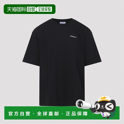 1h可退 香港直邮OFF-WHITE 男士T恤 OMAA120F25JER00M1001 CO 黑