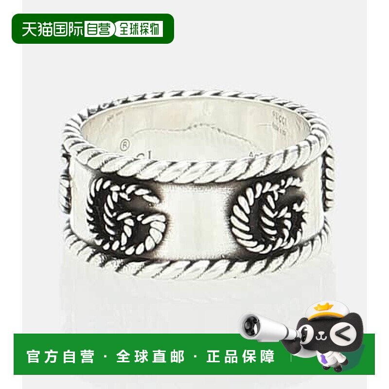 香港直邮Gucci 古驰 女士 GG 纯银戒指 000919 metal金属色 舒适