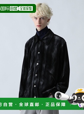 1h可退 日本直邮HARE男装宽松版型丝绒光泽半开衬衫外套 606422