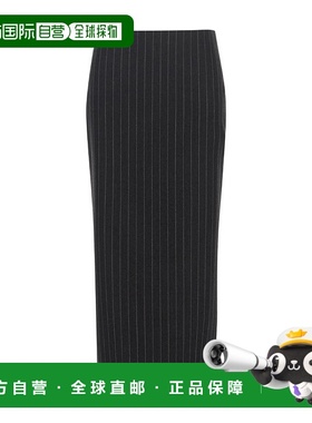 香港直邮Versace 范思哲 女士 条纹半身裙 10066701A00903羊毛