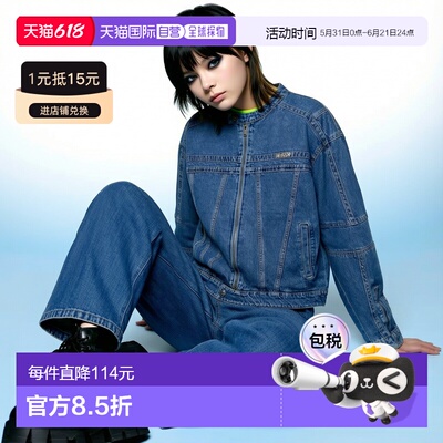 日本直邮NERDY UNI NY DENIM BIKER 牛仔机车夹克 [NE8621EU00065