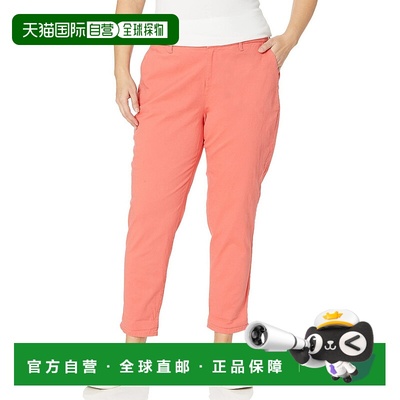 自营Tommy Hilfiger Hampton Chino Pants Women Coral High Rise