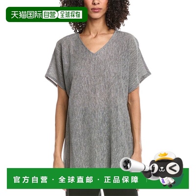 自营EILEEN FISHER Dolman Sleeve Tunic - grey 美国奥莱直发