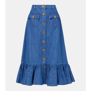 牛仔中长半身裙 女士 000276 华伦天奴 Valentino