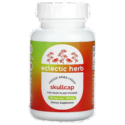 香港直发Eclectic Institute北美黄芩胶囊缓解头痛压力90粒