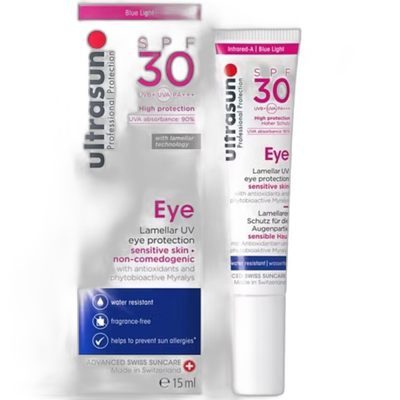 欧洲直邮德国Ultrasun优佳护眼防晒霜SPF30防晒防紫外线15ml正品