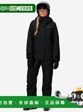 自营 Marmot Glades滑雪夹克女式黑色防水隔热全拉链FTS693-黑色