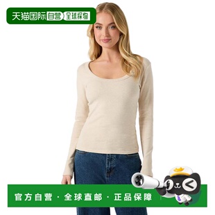 自营guessTylie Long-Sleeve Top - oat heather 美国奥莱直发