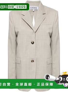 香港直邮LOEWE 女士西服 S359Y03X772863 CO 外套灰色西装