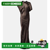 香港直邮rick 女士 owens 1h可退 瑞克 欧文斯 Seb 缎面礼服