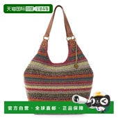 sakRoma Shopper 手工钩编 自营the 日落条纹 美国奥莱直发