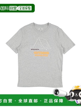1h可退 香港直邮潮奢 Woolrich 沃尔里奇 男童 T恤童装 grey灰色