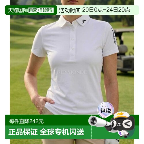 韩国直邮J.LINDEBERG  Tour Tech Polo（GWJT16997-0000） 短袖/T