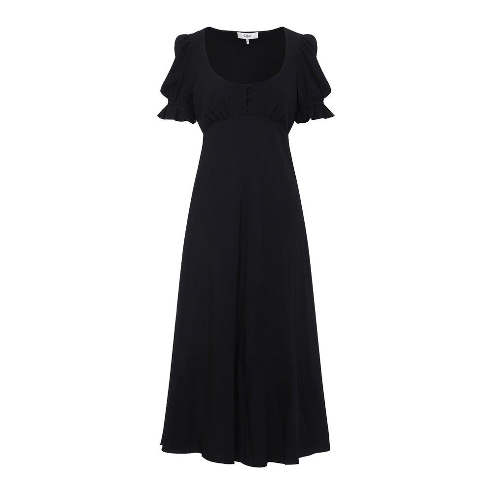 1h可退 香港直邮CHLOÉ 女士连衣裙 CH25ARO46118001 AW2025 黑色