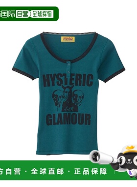 1h可退 日本直邮HYSTERIC GLAMOUR 女装 EVIL WOMAN 骷髅图案修身