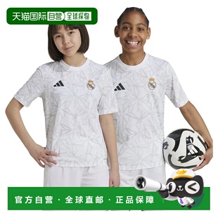 香港直邮ADIDAS Real Madrid 24/25赛季赛前青少年短袖T恤 中性