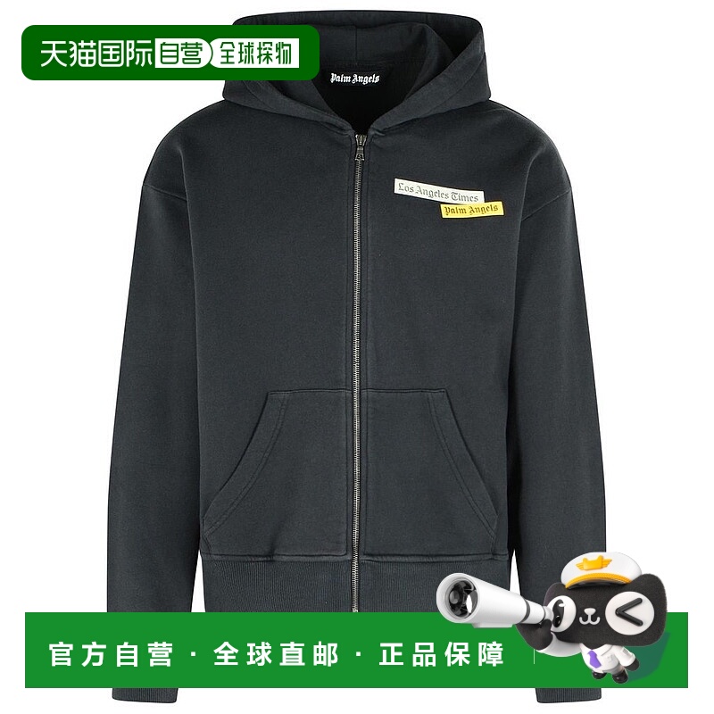 1h可退 香港直邮潮奢 Palm Angels 棕榈天使 男士 黑色 LA Times