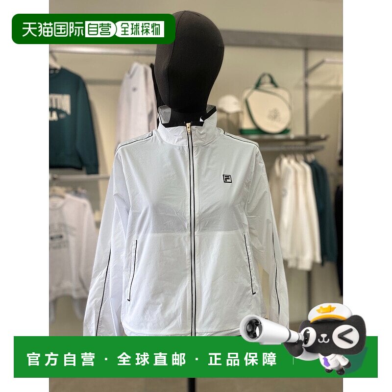 韩国直邮FILA [奢华] 惠拉 FS2JKG2361F WHI 女式网球梭织风衣
