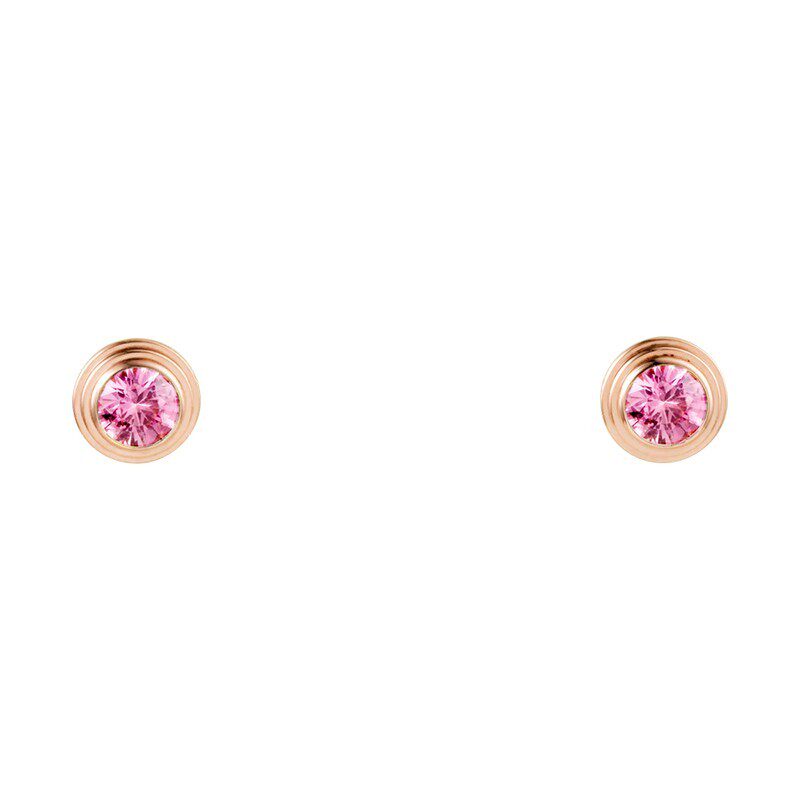 CARTIER/卡地亚 Saphirs Légers系列 简约优雅18k金玫瑰金镶粉