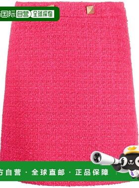 香港直邮VALENTINO 女士半身裙 1B3RA9117B37DK AW2022 粉红色