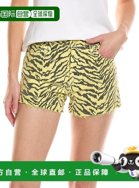 自营MOTHER The Tomcat Kick Denim Short - yellow 美国奥莱直发