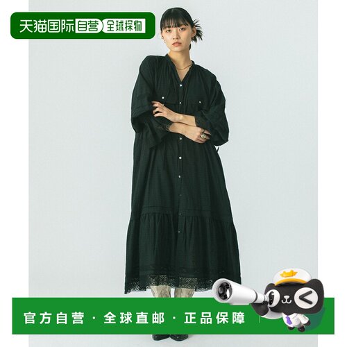 日本直邮ROSE BUD 女士棉质波点条纹长款连衣裙 2【付后1h可退】