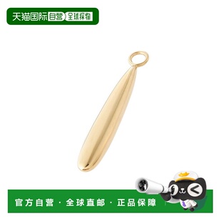 日潮跑腿COCOSHNIK 银镀金梨形吊饰耳夹耳饰