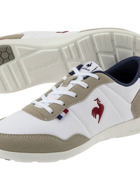 日本直邮Le coq sportif 宽白色海军红休闲鞋 QL3VJC07WN-F