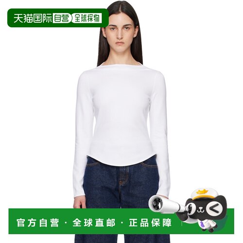 1h可退 香港直邮alaia 女士 ALAÏA 白色 T恤 AA9I0023J095C000BL