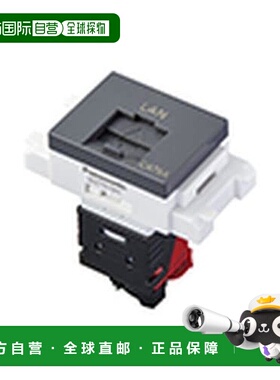 【日本直邮】Panasonic松下 信息插口 组装 CAT6A 嵌入型 灰色WZ7