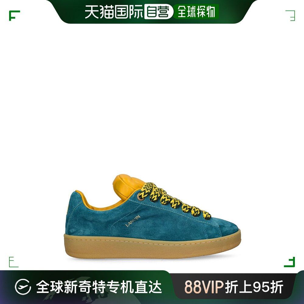 香港直邮潮奢 lanvin 朗雯 女士 curb lite in full麂皮运动鞋