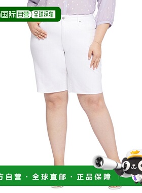 自营 NYDJ Boyfriend 光学白色短裤 - 白色 美国奥莱直发
