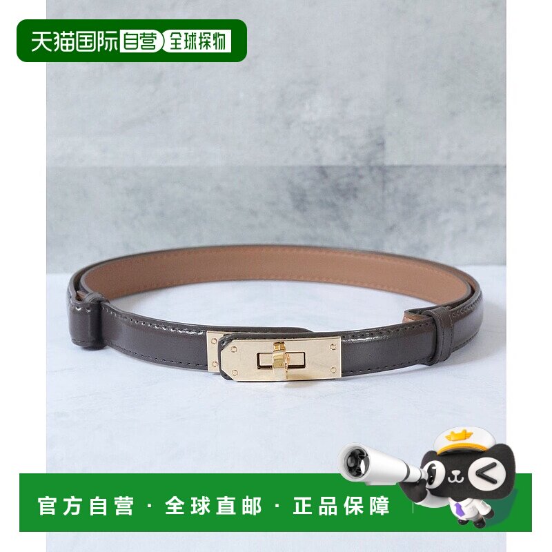 日本直邮florge 无段阶调整牛革 平面腰带 [FL8218EW08674] 腰带