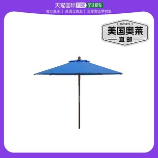 safaviehBethany 9Ft Wooden Umbrella - pacific blue 【美国奥