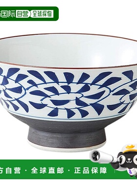 【日本直邮】有田烧仓野宇和饭碗（中）锦章鱼蔓藤花纹红 31385