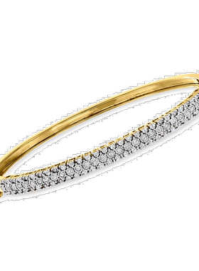 自营Ross-Simons 18kt 金钻石手镯手链 - 8 英寸 【美国奥莱】直
