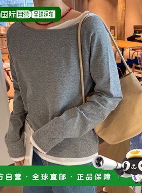 1h可退 日本直邮umm. 女装 叠穿风套头T恤 DCU1061106A0003