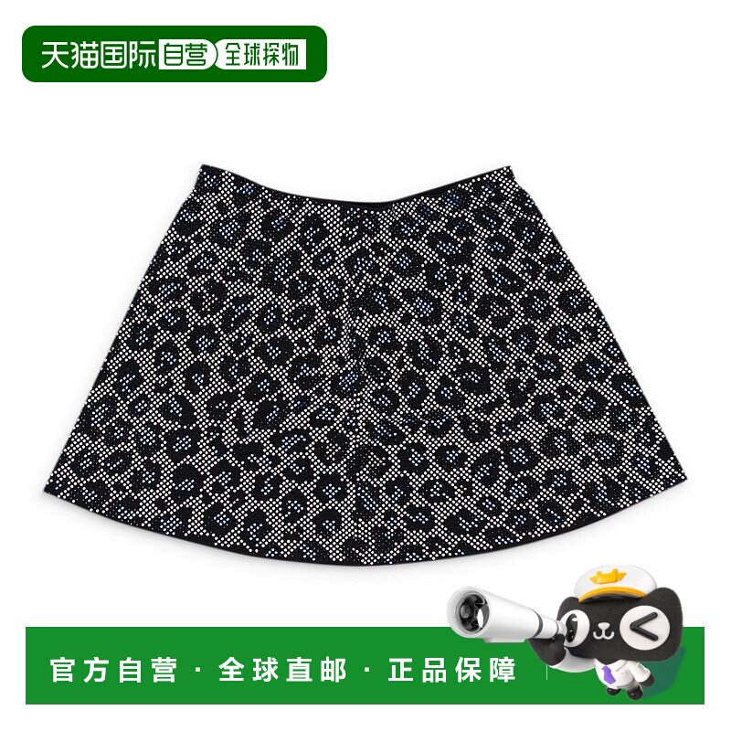 自营 adam selman sport全新带标签 ADAM SELMAN 水晶水钻豹纹蓝