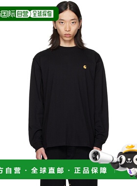 1h可退 香港直邮潮奢 CARHARTT WIP 男士 黑色 Chase 长袖 T 恤 I