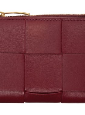 bottegaveneta葆蝶家女士红色小号钱包