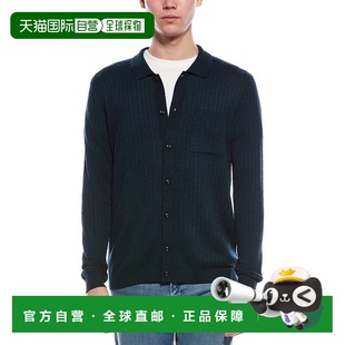 Wool Blend blue 美 Sweater Gray Polo 自营Paisley Button