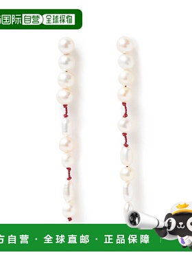 1h可退 日本直邮RACKETS 珍珠丝绸耳环 61423589464
