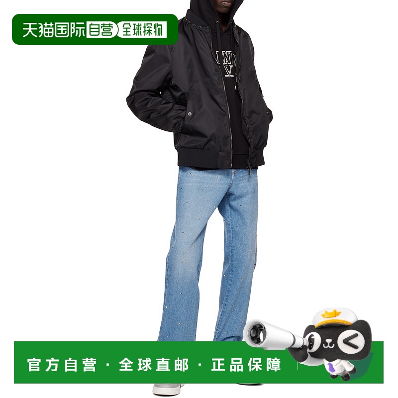 1h可退 香港直邮VALENTINO 男士夹克 VCI1702KP0NO SS2025 黑色 V