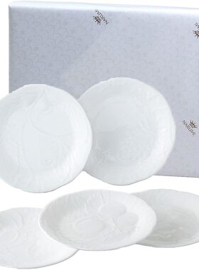 Narumi鸣海 餐具礼盒5件套 盘17cm 白色1023-23366AZ