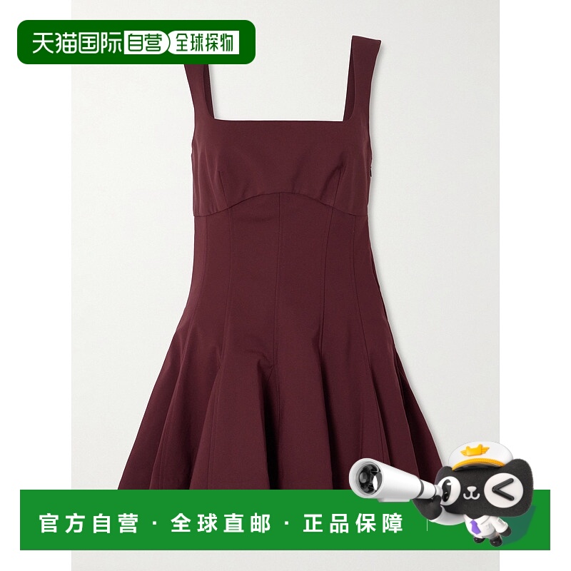 香港直邮Simkhai 女士 Emslie 拼接褶裥棉混纺迷你连衣裙 1261221