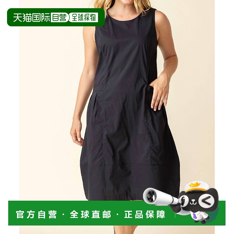 自营habitatCool Tech Bubble Dress In Black - black 美国奥莱